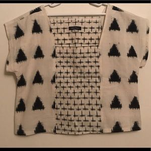 Little Four Ikat Box Crop Top